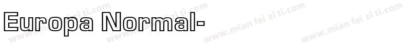 Europa Normal字体转换